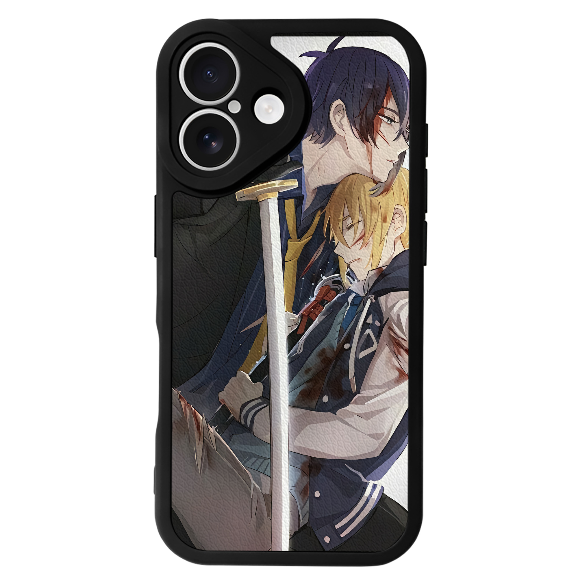 （画像用） 刀剣乱舞 Touken Ranbu 【iPhone 16シリーズ対応】シリコンスマホケース（レザー調） 材質：シリコン